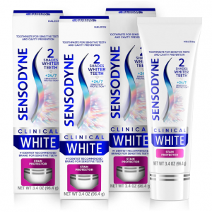 Sensodyne Clinical 敏感牙美白牙膏 3.4oz 3支装