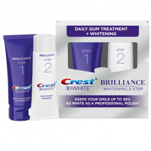 Crest 3D White Brilliance Deep Clean Toothpaste (4oz) + Teeth Whitening Gel (2.3oz) @ Amazon