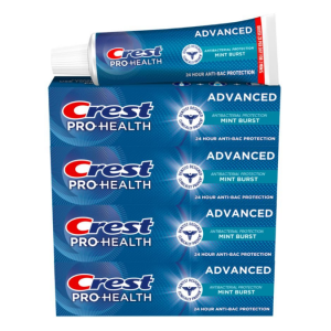 Crest Pro-Health Advanced Antibacterial Protection Toothpaste - Pack of 4, 5 Oz Tubes @ Amazon