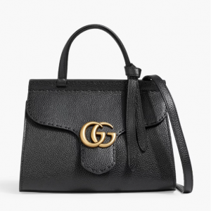 GUCCI Marmont pebbled-leather tote