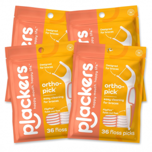 Plackers Orthopick 牙线棒 36支 4包 @ Amazon