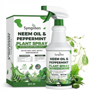 Neem Oil Spray for Plants with Peppermint –Gentle Leaf Maintenance for Indoor and Outdoor Greenery
