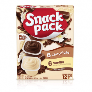 Snack Pack 布丁杯 12杯装 巧克力香草 @ Amazon
