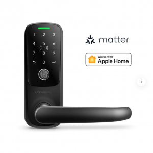 Ultraloq - Latch 5集指紋識別、App、密碼、藍牙和鑰匙訪問於一體的智能鎖，現價$249.99 