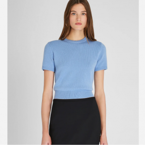 Club Monaco 女士羊绒混纺缩水圆领毛衣