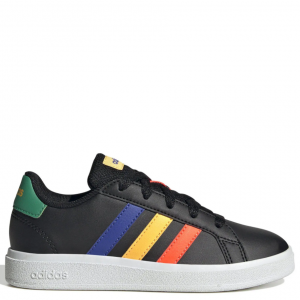 adidas Grand Court Lifestyle Lace-Up Trainers in Black