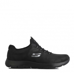 Skechers Womens Summits Itz Bazik Trainers in Black