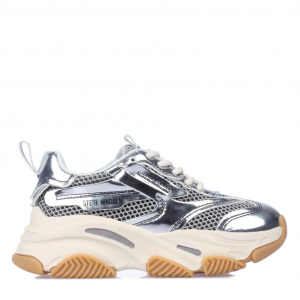 Steve Madden Juniors Jpossession Trainers in Silver