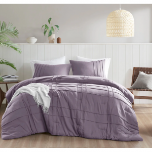 Porter Soft Washed Pleated Comforter Set, Assorted Sizes @ Livnco