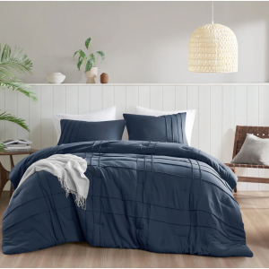 Porter Soft Washed Pleated Comforter Set, Twin/Twin XL