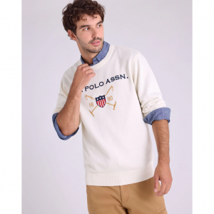 U.S. Polo Assn. USPA Mallet 圆领毛衣