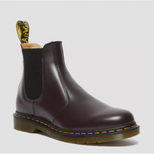 Dr. Martens 2976 Yellow Stitch 光滑皮革切尔西靴