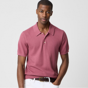 J.Crew Basketweave 针织Polo衫