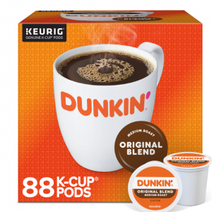 Dunkin' 原味混合咖啡 Keurig® K-Cup® 胶囊,中度烘焙,88 包/箱 (400845)
