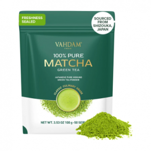 Vahdam Teas Pure Matcha Green Tea Powder, Culinary Grade, 3.53 oz