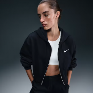 Nike Sportswear Phoenix 女士宽松短款全拉链连帽衫