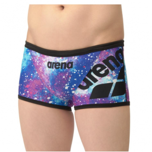 Arena 男士日版ARENA PANEL LOGO 印花训练平脚泳裤