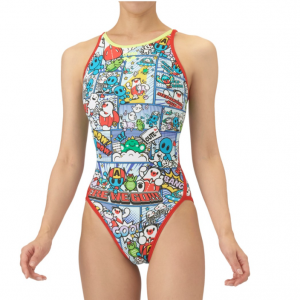 Arena 中童日版ARENA KUN COMIC 开背训练连身泳衣