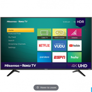 38% off Hisense 58" R6 Series Roku Smart TV @BrandsMart USA