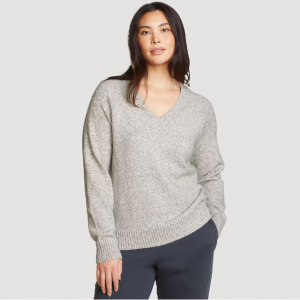 Eddie Bauer 女士V领毛衣