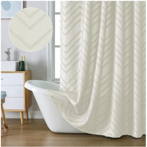 Chyhomenyc 人字纹布艺浴帘 36x72英寸