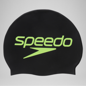 Speedo 成人印花矽膠泳帽