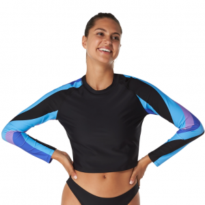 Speedo 女士印花袖防曬衣