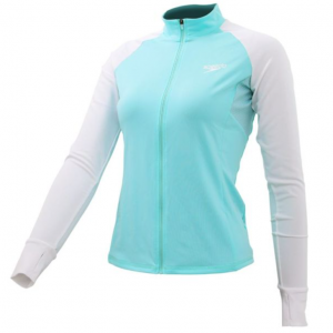 Speedo Deluxe 女士 开胸长袖 水上活动防晒上衣