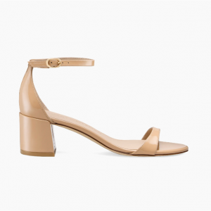 Stuart Weitzman Nudist 50MM 漆皮凉鞋