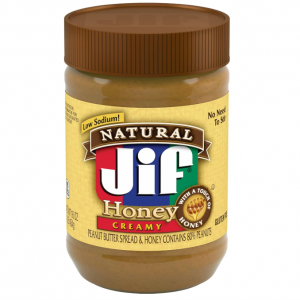 Jif 柔滑型蜂蜜口味花生酱 16oz @ Amazon