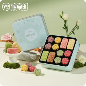 【悠享时】花食礼月饼礼盒 精致宋代点心12枚/盒 364 克