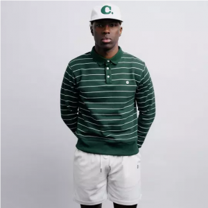 Champlain 男士条纹polo领卫衣