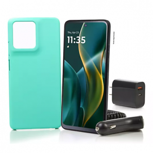 Tracfone Moto G 2025 64GB 帶 1500 通話/短信/數據及配件