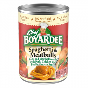 Chef Boyardee Spaghetti and Meatballs, 14.5 oz @ Amazon