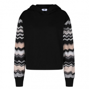 M Missoni zigzag drop-sleeve hoodie