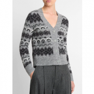 Vince Fair Isle 女士羊毛開衫