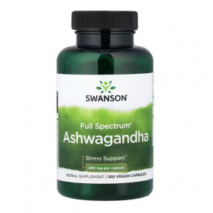 Swanson, Full Spectrum® Ashwagandha, 100 Vegan Capsules (450 mg per Capsule)