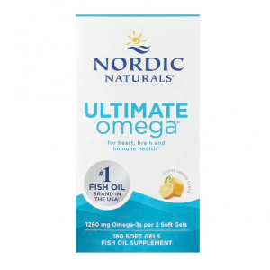 Nordic Naturals, Ultimate Omega®, Lemon, 180 Soft Gels (640 mg per Soft Gel)
