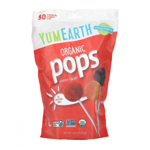 YumEarth, Organic Pops, Assorted Flavors, 50 Pops, 10.9 oz (310 g)