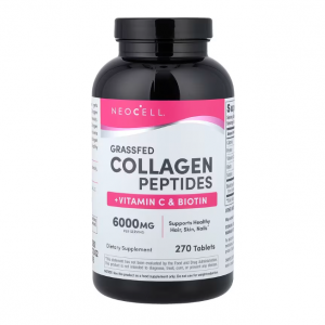NeoCell, Grassfed Collagen Peptides + Vitamin C & Biotin, 270 Tablets