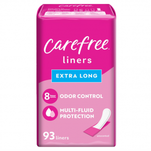 Carefree Acti-Fresh Body Shape Pantiliners Extra Long Unscented - 93 Count @ Amazon