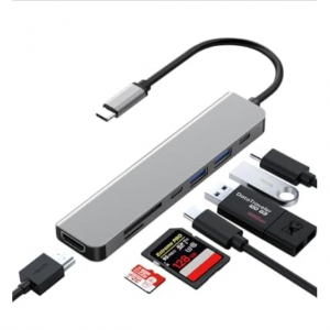 woot -  Zyerch 7 合 1 USB-C 集线器扩展坞，现价$6.99 