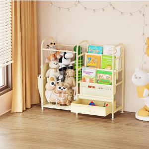Huggynest Stuffed Animal Storage, 3-Tier Toddler Bookshelf and Toy Storage @ Amazon