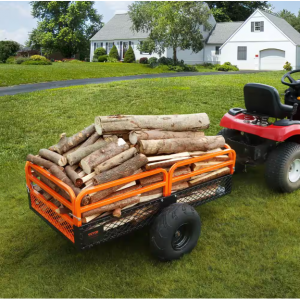 SVOPES 1500 lbs. 15 cu. ft. Steel Havy-Duty ATV Trailer Dump Cart @ Home Depot