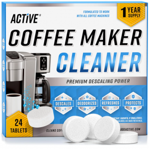 ACTIVE 咖啡机清洁除垢片24片装 @ Amazon
