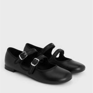 Charles & Keith 双带玛丽珍平底鞋