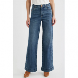 Wit & Wisdom Gracie Skyrise Double Side Seam Wide Leg Jeans