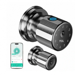 TCL K1 Smart Fingerprint Door Knob Secure Biometric Lock with App Control and Keyless Entry for Ho