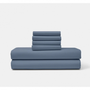 American Blossom Linens棉质高级密织床单套件,Queen