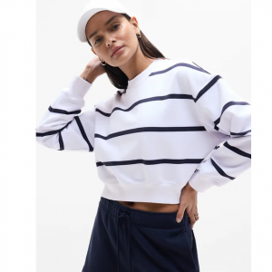 Athleta Terry 短款圆领运动衫